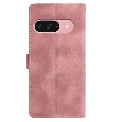 For Google Pixel 10 Skin Feel Embossed Feather Leather Phone Case(Pink) - Google Cases by buy2fix | Online Shopping UK | buy2fix