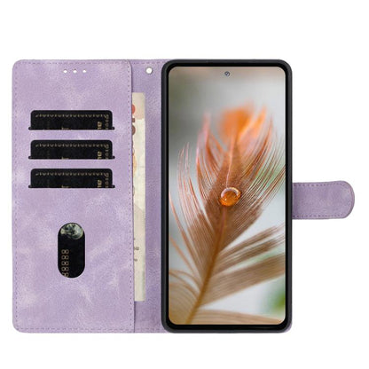 For Google Pixel 10 Skin Feel Embossed Feather Leather Phone Case(Purple) - Google Cases by buy2fix | Online Shopping UK | buy2fix