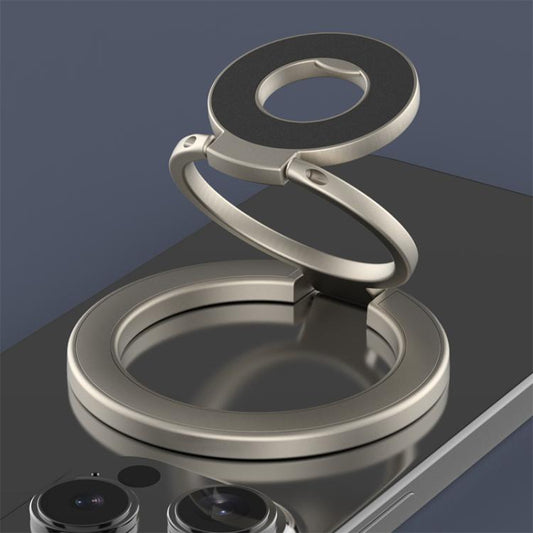 Triple Folding MagSafe Double-Sided Magnetic Phone Ring Holder(Gold) - Ring Holder by buy2fix | Online Shopping UK | buy2fix