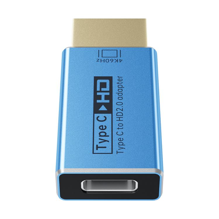 YCE-V292A Type-C to HDMI 4K Adapter(Blue) - Adapter by buy2fix | Online Shopping UK | buy2fix