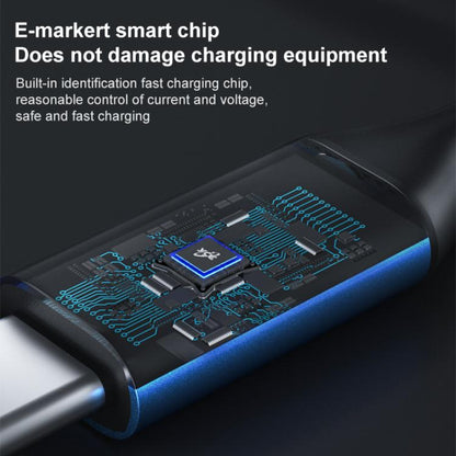 YCE-V292B 100W Type-C to Type-C with E-marker Full Function Data Cable, Length: 1.8m(Blue) - USB-C & Type-C Cable by buy2fix | Online Shopping UK | buy2fix