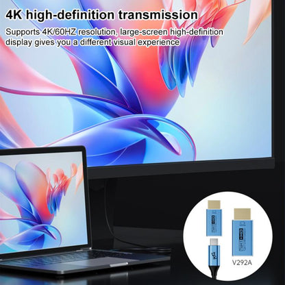 YCE-V292B 100W Type-C to Type-C with E-marker Full Function Data Cable, Length: 1.8m(Blue) - USB-C & Type-C Cable by buy2fix | Online Shopping UK | buy2fix