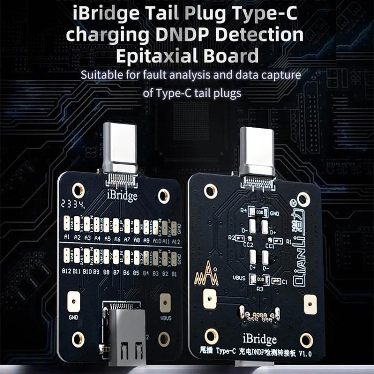 QianLi iBridge Tail Plug Charging DNDP Detection Epitaxial Board, Model:8 Pin - Test Tools by QIANLI | Online Shopping UK | buy2fix