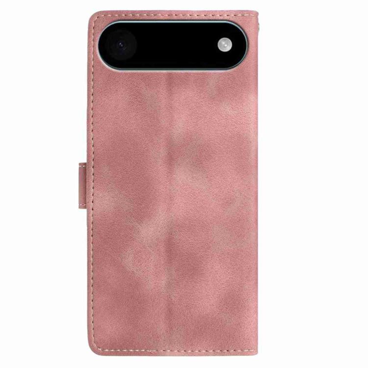 For iPhone Air Skin Feel Embossed Feather Leather Phone Case(Pink) - iPhone Air Cases by buy2fix | Online Shopping UK | buy2fix