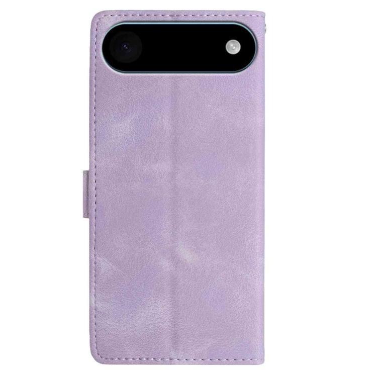 For iPhone Air Skin Feel Embossed Feather Leather Phone Case(Purple) - iPhone Air Cases by buy2fix | Online Shopping UK | buy2fix