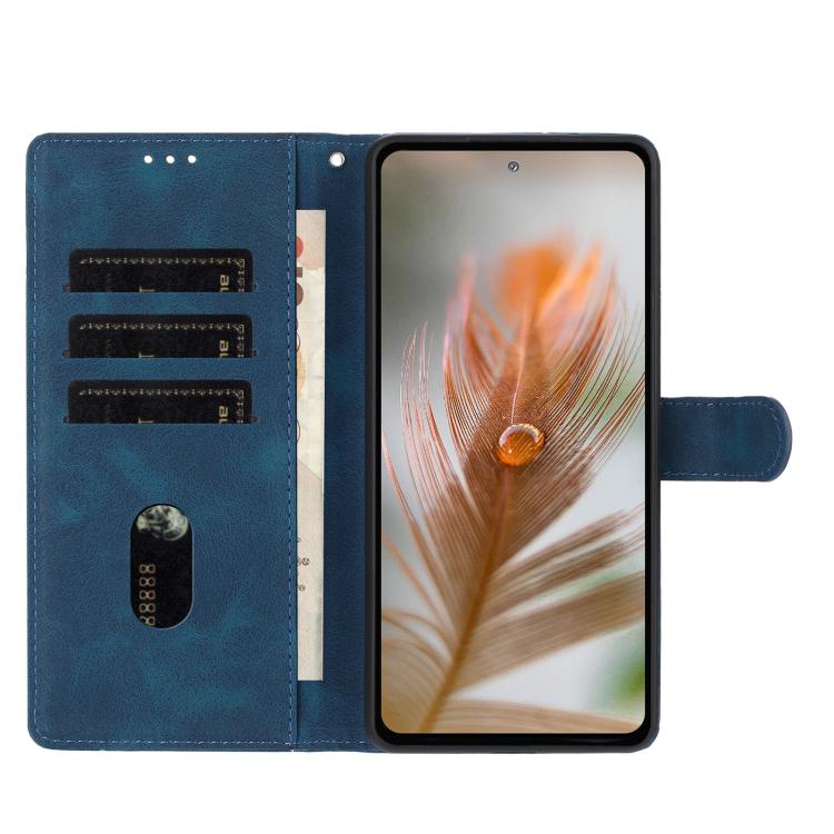 For iPhone Air Skin Feel Embossed Feather Leather Phone Case(Dark Blue) - iPhone Air Cases by buy2fix | Online Shopping UK | buy2fix