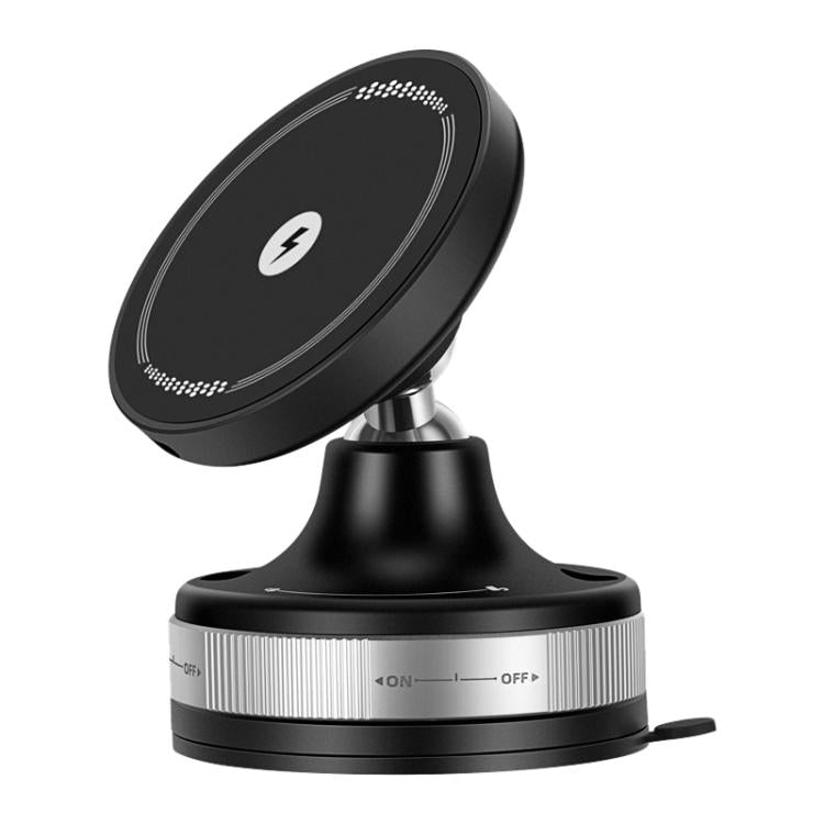 CCT29W 15W Suction Cup MagSafe Wireless Phone Charging Holder(Black) - Desktop Holder by buy2fix | Online Shopping UK | buy2fix