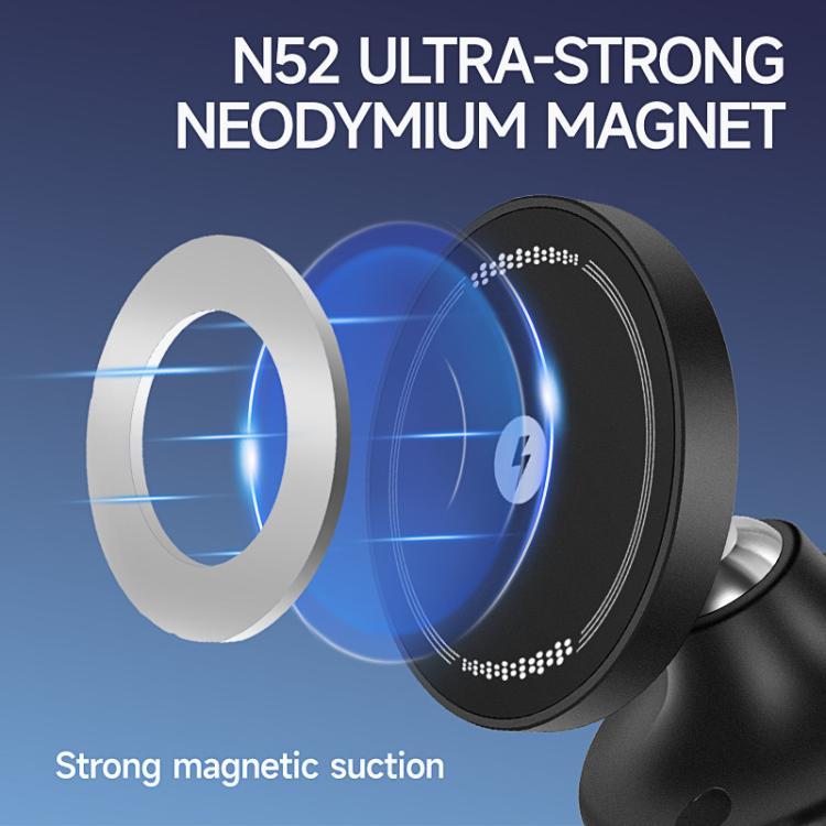 CCT29W 15W Suction Cup MagSafe Wireless Phone Charging Holder(Black) - Desktop Holder by buy2fix | Online Shopping UK | buy2fix