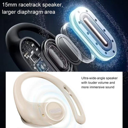 ZGA GS22 Pebble Open Wireless Bluetooth Earphone(Black) - TWS Earphone by ZGA | Online Shopping UK | buy2fix