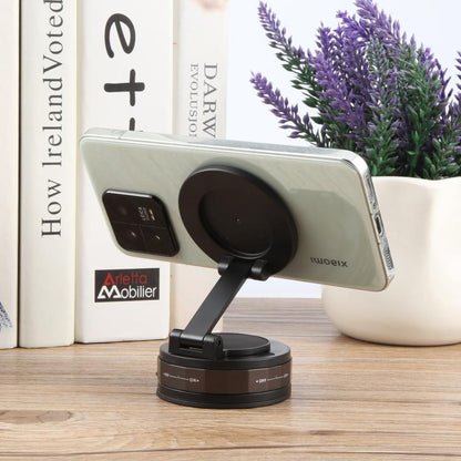 CCT30-2 Suction Cup Magnetic Rotating Phone Holder(Black) - Desktop Holder by buy2fix | Online Shopping UK | buy2fix