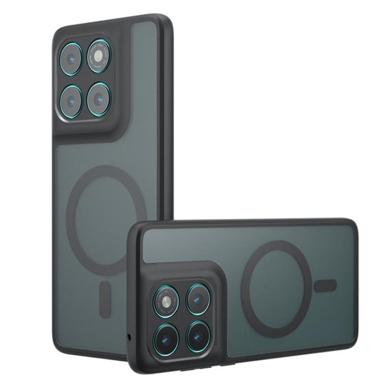 For Motorola Edge 60 Pro Armor MagSafe PC Hybrid TPU Phone Case(Frosted Black)