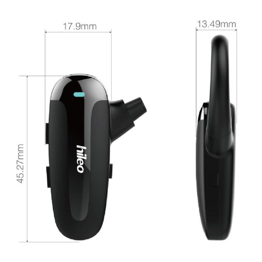 Hileo Hi70 Ear-Hook Sports Air Conduction Wireless Earphone(Black)
