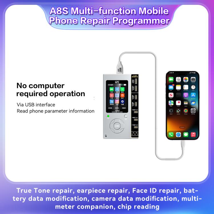i2C A8S Multi-function Phone Repair Programmer, Model:Host+7-15 Pro Max True Tone Board - Repair Programmer by i2C | Online Shopping UK | buy2fix