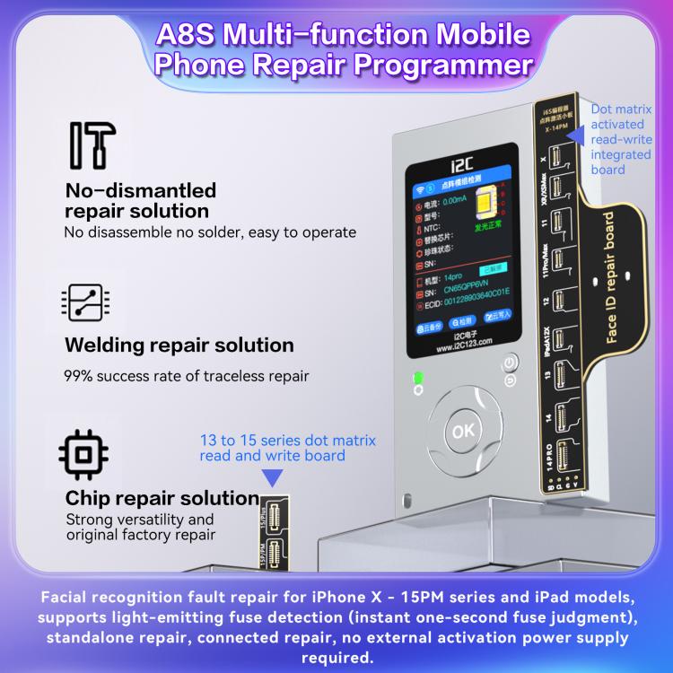 i2C A8S Multi-function Phone Repair Programmer, Model:Host - Repair Programmer by i2C | Online Shopping UK | buy2fix