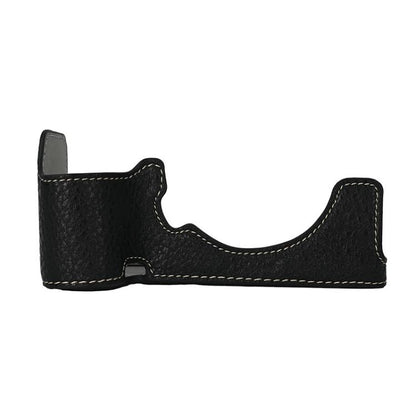 For Sony ILCE-7CM2 / Alpha 7C II Litchi Texture PU Leather Camera Half Case Base(Black) - Half Case by buy2fix | Online Shopping UK | buy2fix