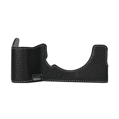 For Sony ILCE7RM5 / A7R5 Litchi Texture PU Leather Camera Half Case Base(Black) - Half Case by buy2fix | Online Shopping UK | buy2fix