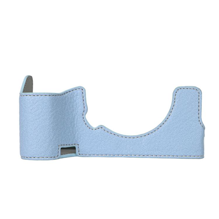 For Sony ILCE7RM5 / A7R5 Litchi Texture PU Leather Camera Half Case Base(Blue) - Half Case by buy2fix | Online Shopping UK | buy2fix