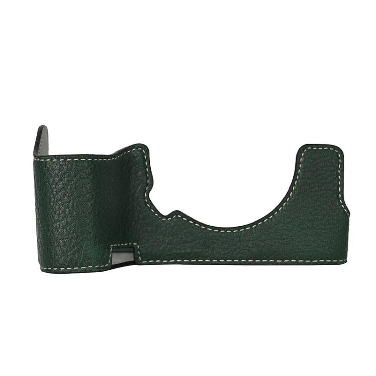 For Sony ILCE7RM5 / A7R5 Litchi Texture PU Leather Camera Half Case Base(Green) - Half Case by buy2fix | Online Shopping UK | buy2fix