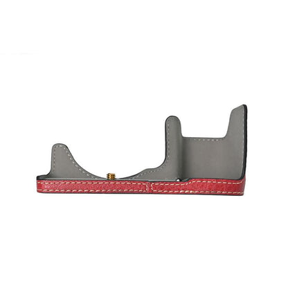 For Sony ILCE-6400 / A6300 / A6200 Litchi Texture PU Leather Camera Half Case Base(Black) - Half Case by buy2fix | Online Shopping UK | buy2fix