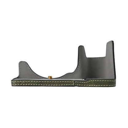 For Sony ILCE-6700 / A6700 Litchi Texture PU Leather Camera Half Case Base(Green) - Half Case by buy2fix | Online Shopping UK | buy2fix