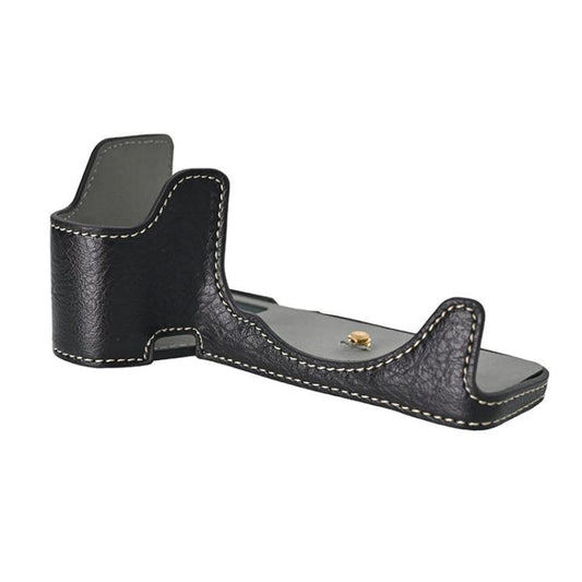 For Sony ILCE-6700 / A6700 Litchi Texture PU Leather Camera Half Case Base(Black) - Half Case by buy2fix | Online Shopping UK | buy2fix