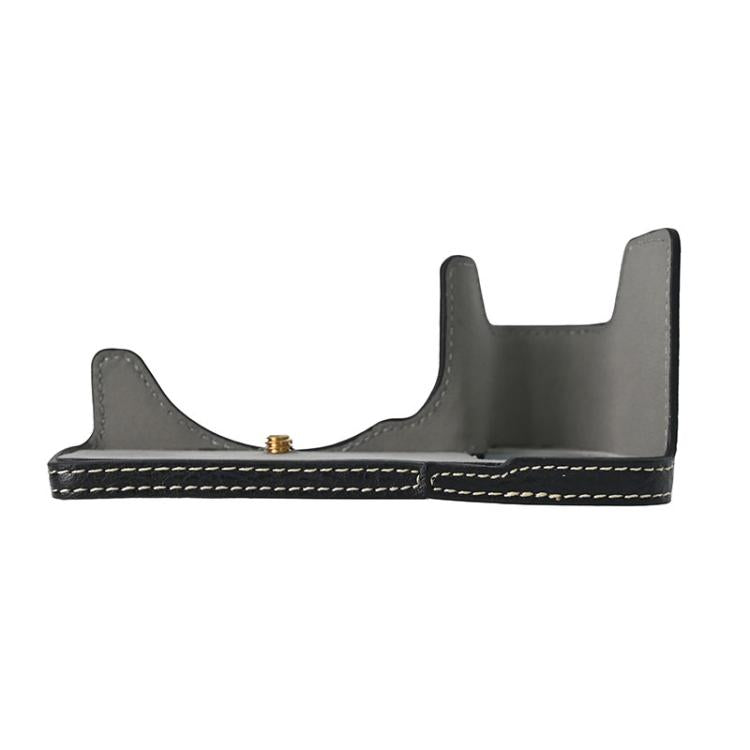 For Sony ILCE-6700 / A6700 Litchi Texture PU Leather Camera Half Case Base(Black) - Half Case by buy2fix | Online Shopping UK | buy2fix