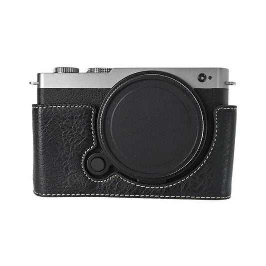 For Panasonic LUMIX S9 Litchi Texture PU Leather Camera Half Case Base(Black) - Half Case by buy2fix | Online Shopping UK | buy2fix