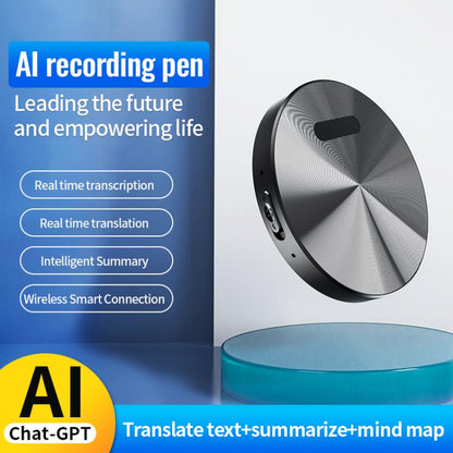 JNN A6 Portable Smart AI Magnetic Recorder Support APP Control, Memory:32GB(Black) - Recording Pen by JNN | Online Shopping UK | buy2fix