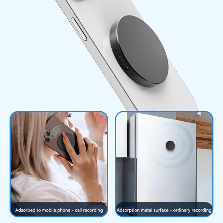 JNN A6 Portable Smart AI Magnetic Recorder Support APP Control, Memory:32GB(Black) - Recording Pen by JNN | Online Shopping UK | buy2fix