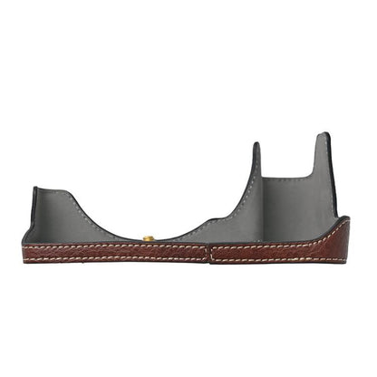 For Nikon Z6III Litchi Texture PU Leather Camera Half Case Base(Green) - Half Case by buy2fix | Online Shopping UK | buy2fix