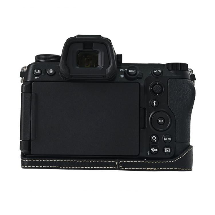 For Nikon Z6III Litchi Texture PU Leather Camera Half Case Base(Black) - Half Case by buy2fix | Online Shopping UK | buy2fix