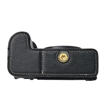 For Nikon Z6III Litchi Texture PU Leather Camera Half Case Base(Black) - Half Case by buy2fix | Online Shopping UK | buy2fix