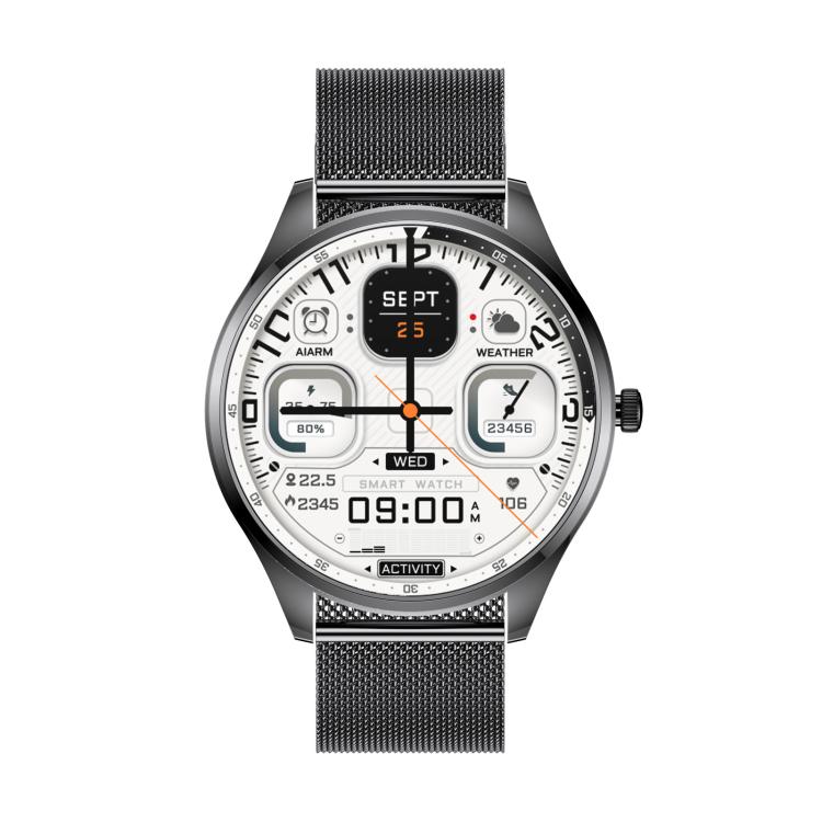 H77 1.43 inch AMOLED Screen Health & Fitness Smart Watch IP67 Waterproof Support BT Call(Grey) - Smart Watches by buy2fix | Online Shopping UK | buy2fix