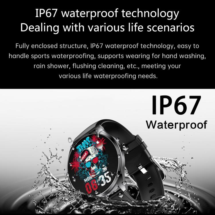 H77 1.43 inch AMOLED Screen Health & Fitness Smart Watch IP67 Waterproof Support BT Call(Blue) - Smart Watches by buy2fix | Online Shopping UK | buy2fix