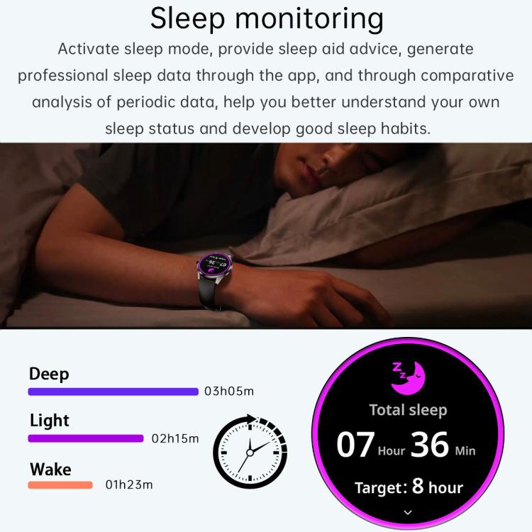 H77 1.43 inch AMOLED Screen Health & Fitness Smart Watch IP67 Waterproof Support BT Call(Beige) - Smart Watches by buy2fix | Online Shopping UK | buy2fix