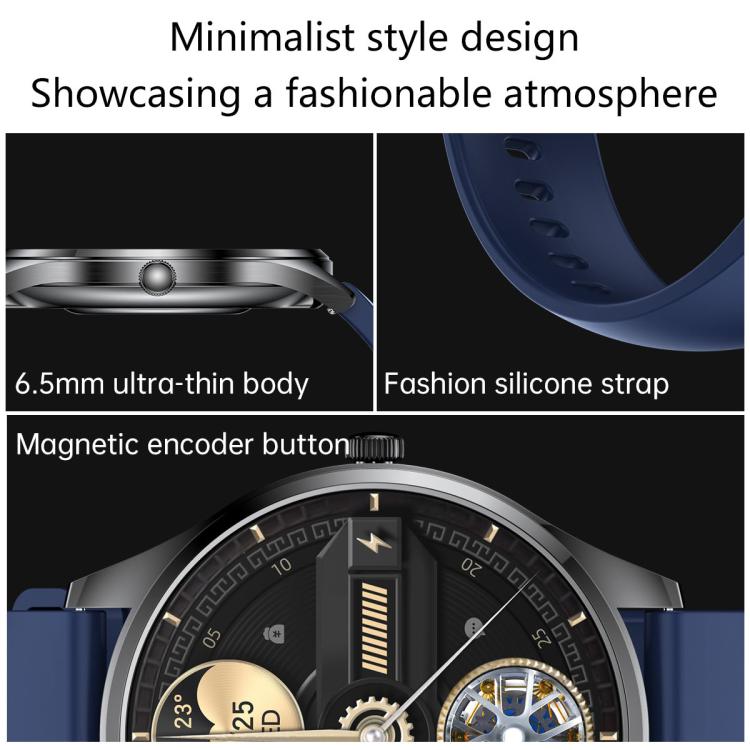 H77 1.43 inch AMOLED Screen Health & Fitness Smart Watch IP67 Waterproof Support BT Call(Black) - Smart Watches by buy2fix | Online Shopping UK | buy2fix