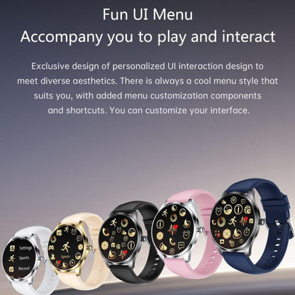 H77 1.43 inch AMOLED Screen Health & Fitness Smart Watch IP67 Waterproof Support BT Call(White) - Smart Watches by buy2fix | Online Shopping UK | buy2fix