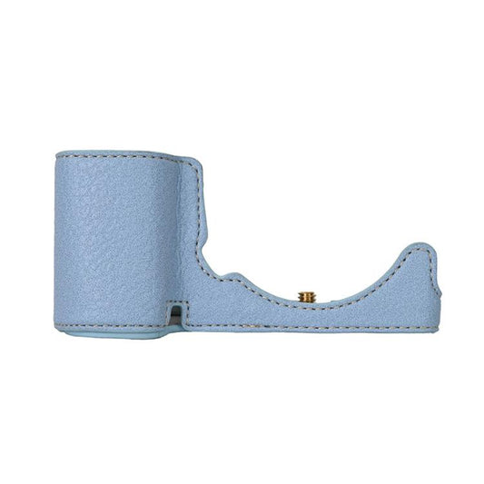 For Sony ZV-E10 Litchi Texture PU Leather Camera Half Case Base(Blue) - Half Case by buy2fix | Online Shopping UK | buy2fix