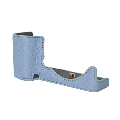 For Sony ZV-E10 Litchi Texture PU Leather Camera Half Case Base(Blue) - Half Case by buy2fix | Online Shopping UK | buy2fix