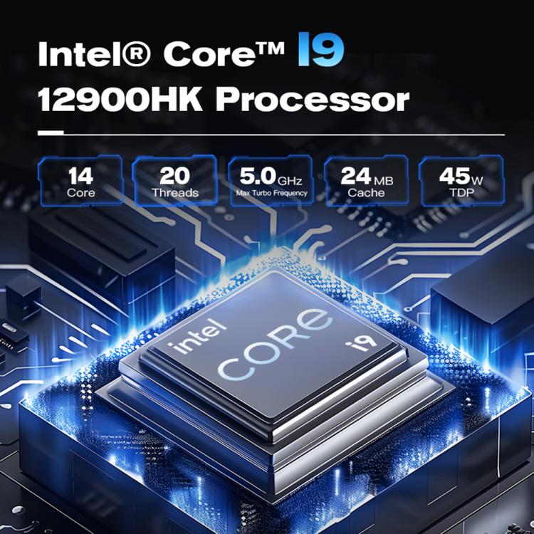 GXMO GH9 Windows 11 Mini PC, Intel Core i9 12900HK Processor, Specification:32GB+1TB(AU Plug) - Windows Mini PCs by GXMO | Online Shopping UK | buy2fix
