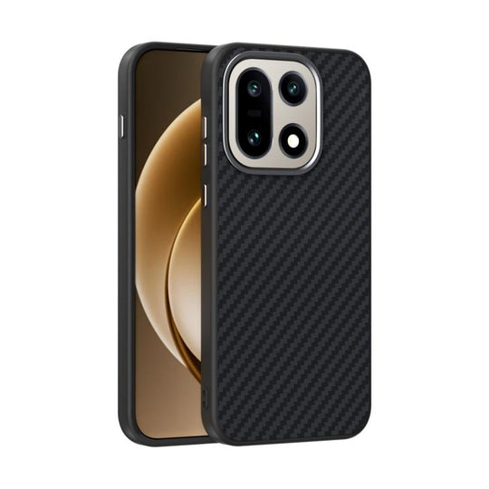 For OnePlus 15 ABEEL C Carbon Fiber Series 6D Micro Relief MagSafe Phone Case(Black)