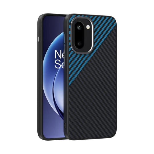 For OnePlus 15R / Ace 6T ABEEL C Carbon Fiber Series 6D Micro Relief MagSafe Phone Case(Black Blue)