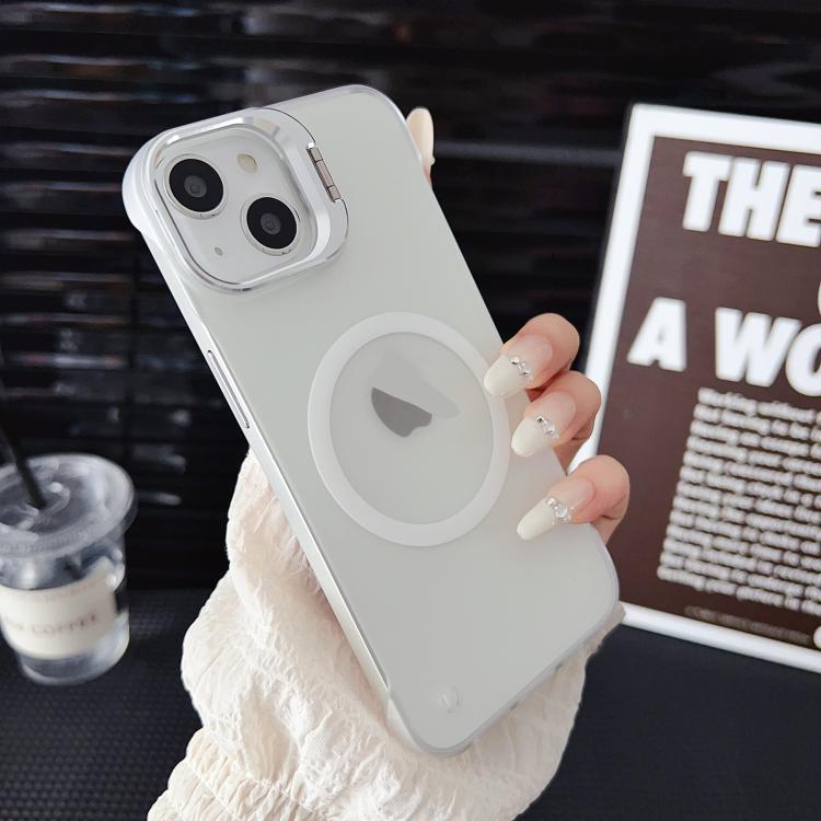 For iPhone 16 Pro Ultra-thin Transparent MagSafe Magnetic Frameless Lens Holder Phone Case - iPhone 16 Pro Cases by buy2fix | Online Shopping UK | buy2fix
