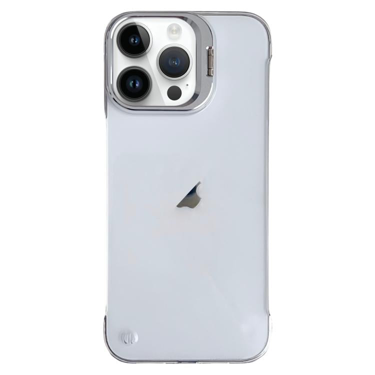 For iPhone 16 Pro Ultra-thin Transparent Frameless Lens Holder Phone Case - iPhone 16 Pro Cases by buy2fix | Online Shopping UK | buy2fix