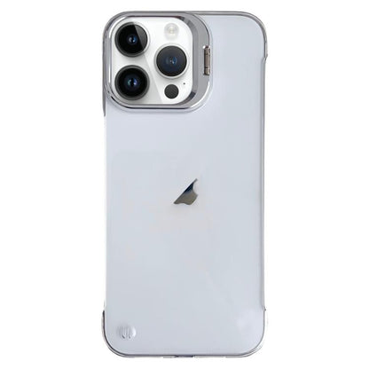 For iPhone 16 Pro Ultra-thin Transparent Frameless Lens Holder Phone Case - iPhone 16 Pro Cases by buy2fix | Online Shopping UK | buy2fix