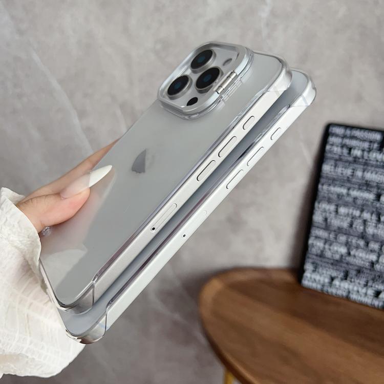 For iPhone 16 Pro Ultra-thin Transparent Frameless Lens Holder Phone Case - iPhone 16 Pro Cases by buy2fix | Online Shopping UK | buy2fix