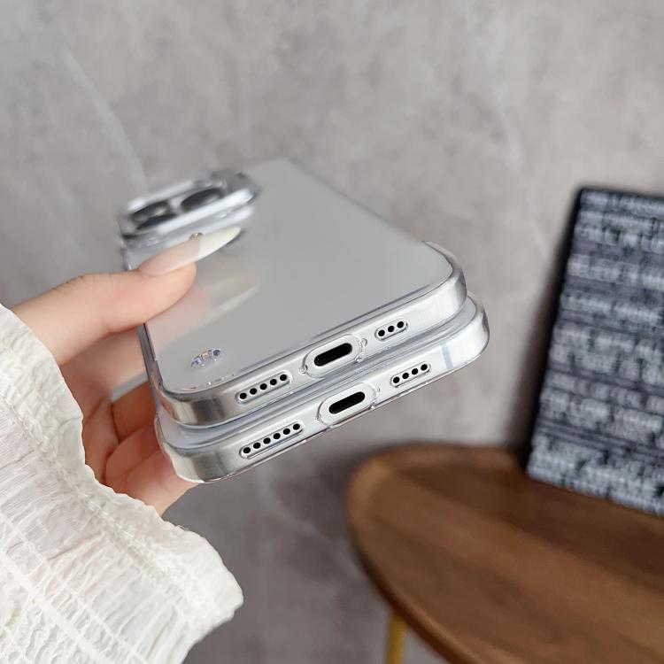 For iPhone 16 Ultra-thin Transparent Frameless Lens Holder Phone Case - iPhone 16 Cases by buy2fix | Online Shopping UK | buy2fix