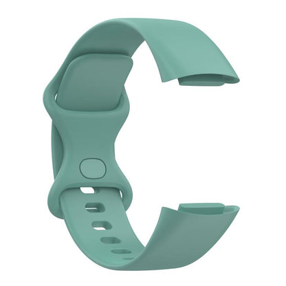 For Fitbit Charge 6 / 5 xDfind Silicone Watch Band, Size:L(Pine Needle Green) - Watch Bands by xDfind | Online Shopping UK | buy2fix