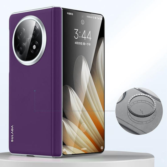 For OPPO Find N5 SULADA Skin Feel Liquid Leather Shockproof Phone Case(Purple)