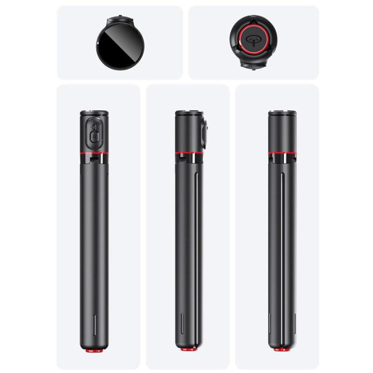 TT01 1.77m All-in-one Auto Pop Open Tripod Magnetic Remote Selfie Stick(Black) - Selfie Sticks by buy2fix | Online Shopping UK | buy2fix